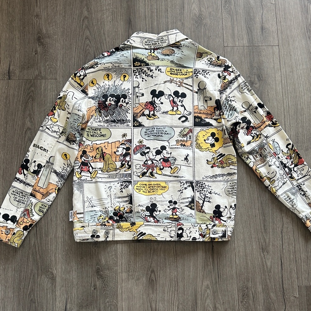 Disney Comic Print Jacket - Black, White, Yellow - Picture 6 of 6